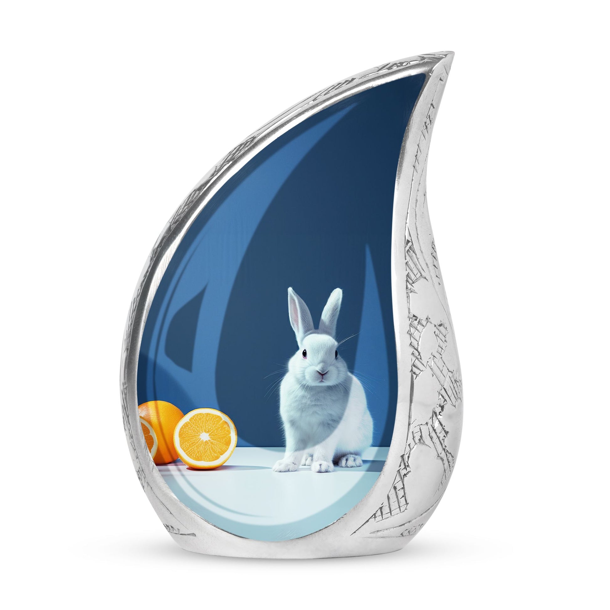 White Baby Bunny Rabbit Urn - A Unique Memorial For Pet Lovers