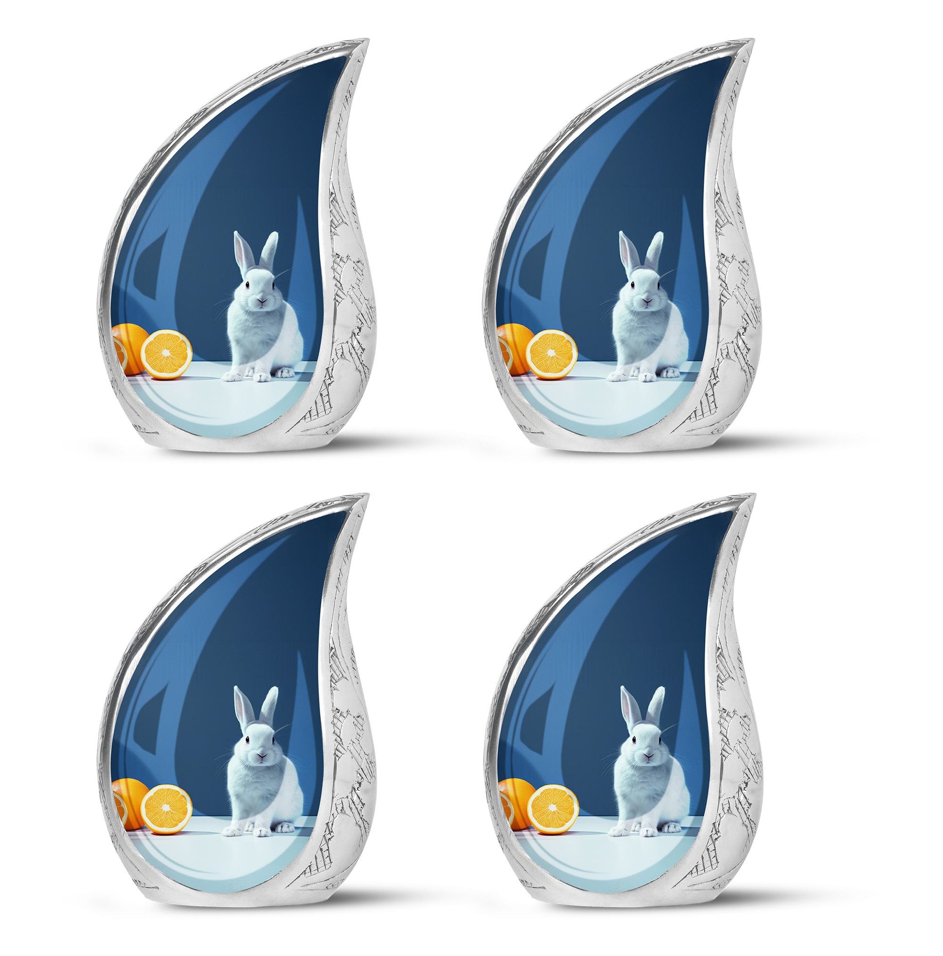 White Baby Bunny Rabbit Urn - A Unique Memorial For Pet Lovers