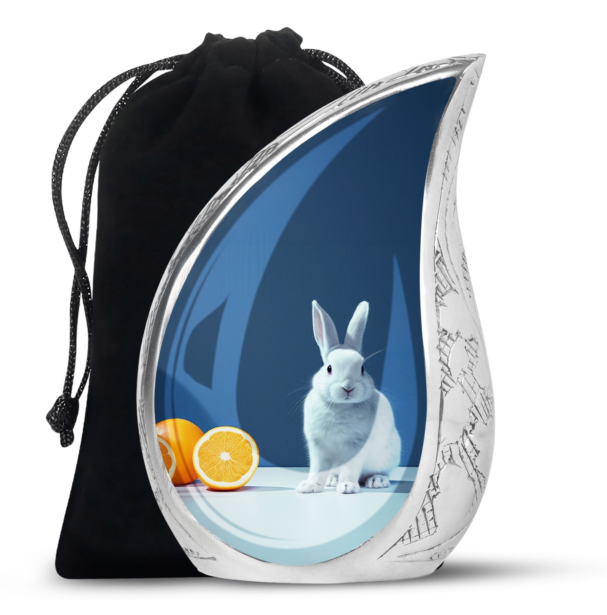 White Baby Bunny Rabbit Urn - A Unique Memorial For Pet Lovers