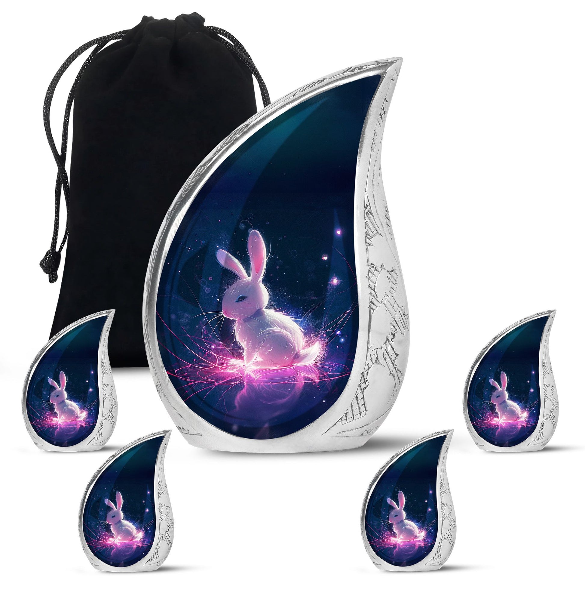 Baby Bunny Rabbit Urn - Large Memorial Funeral Urn For Ashes