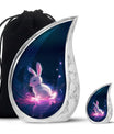 Baby Bunny Rabbit Urn - Large Memorial Funeral Urn For Ashes