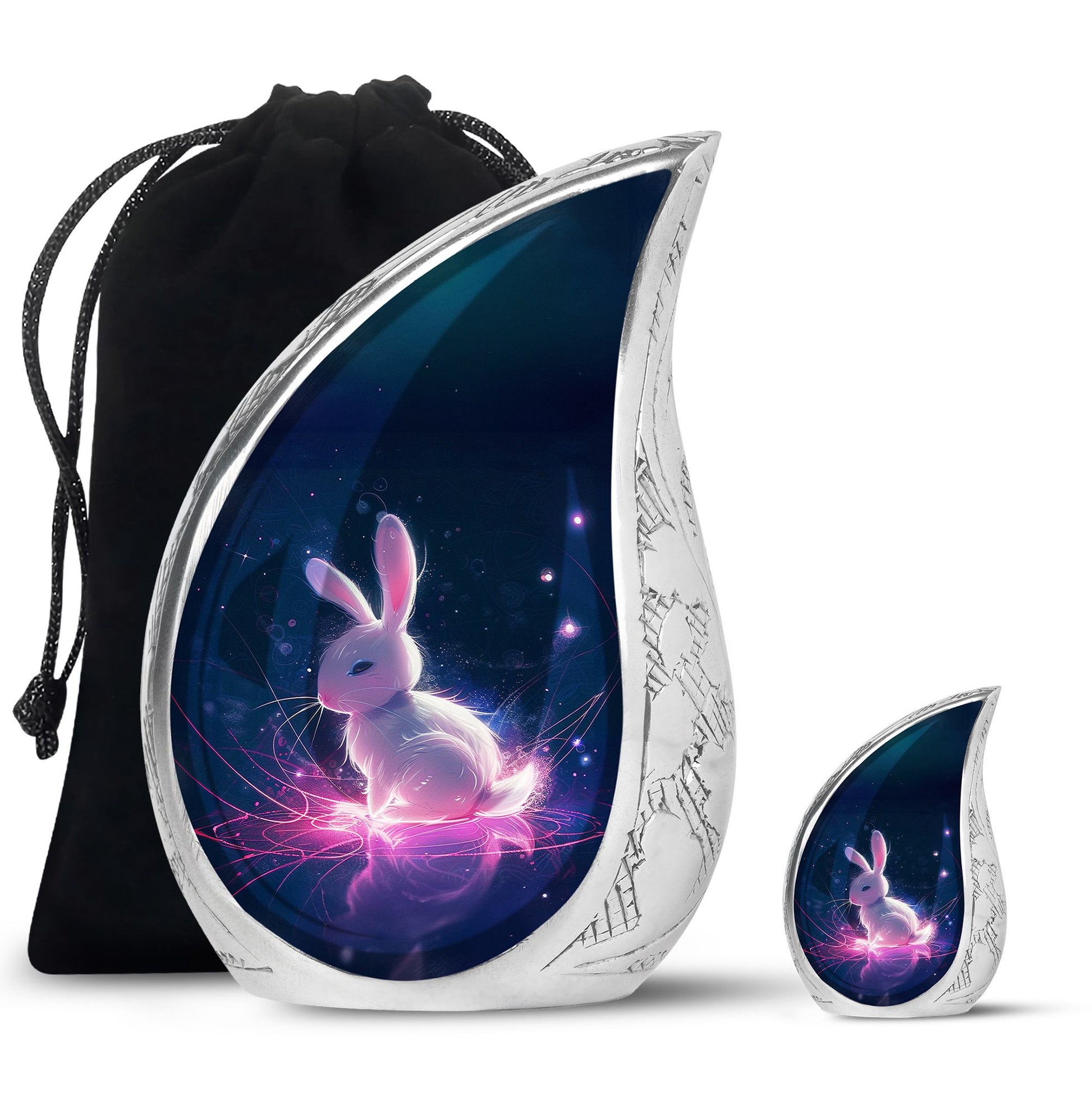 Baby Bunny Rabbit Urn - Large Memorial Funeral Urn For Ashes