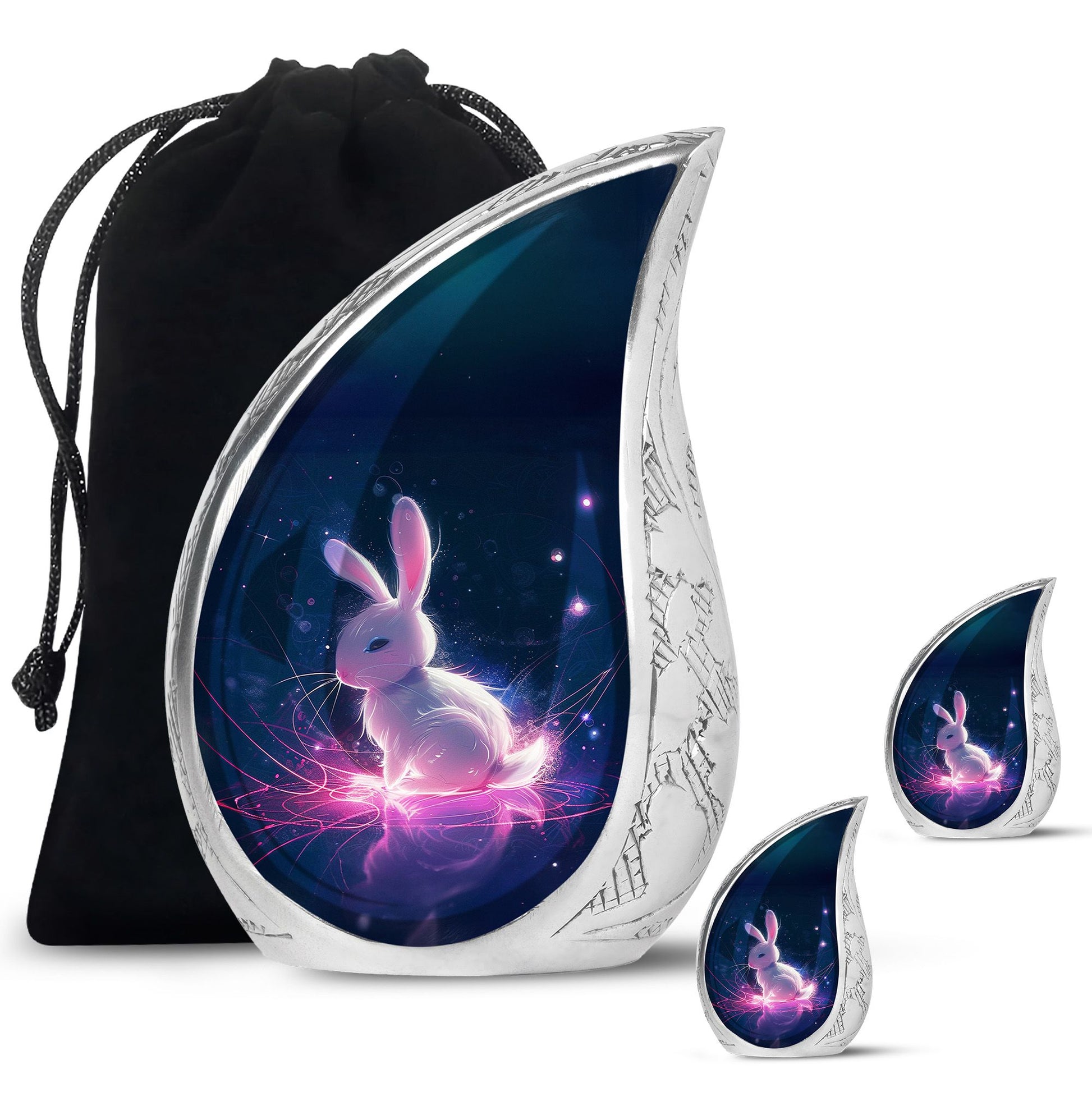 Baby Bunny Rabbit Urn - Large Memorial Funeral Urn For Ashes