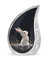 Black Baby Bunny Cremation Urn - Mini Urns For Pet Ashes