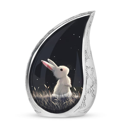 Black Personalized Pet Keepsake Urn for Pet Ashes - 10-inch, 200 cu in - Yatskia