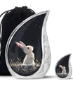 Black Baby Bunny Cremation Urn - Mini Urns For Pet Ashes