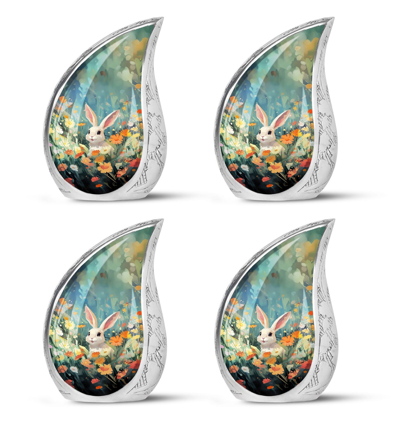 Colorful Personalized Pet Cremation Urn for Pet Ashes - 10-inch, 200 cu in - Yatskia