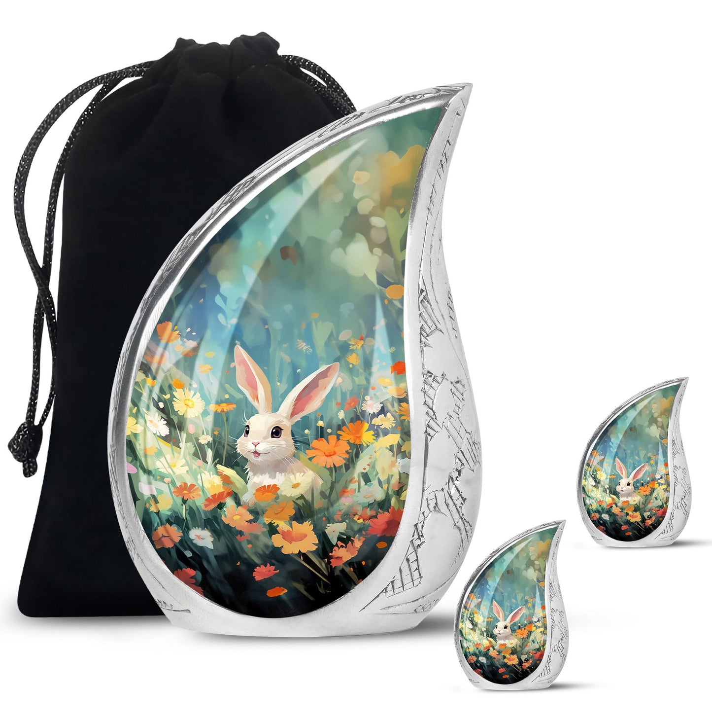 Colorful Personalized Pet Cremation Urn for Pet Ashes - 10-inch, 200 cu in - Yatskia