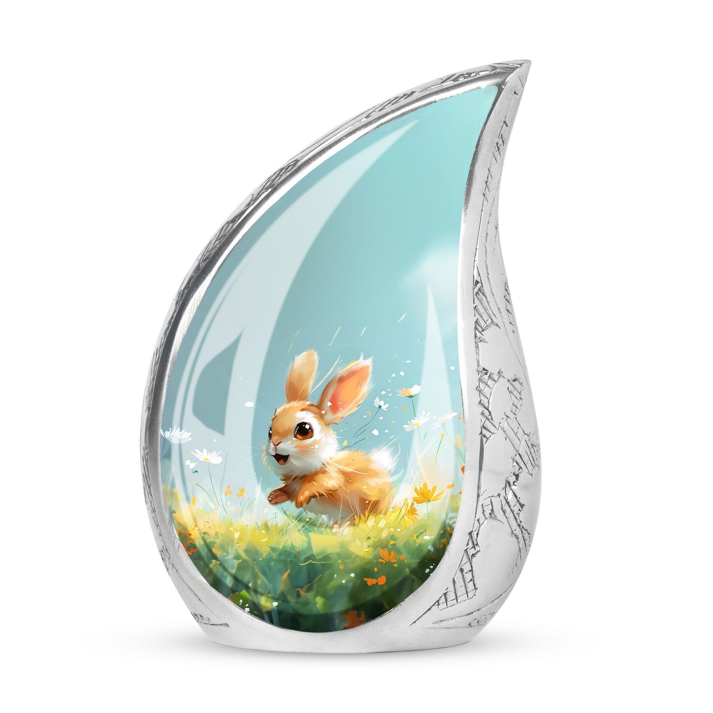 Personalized Pet Keepsake Urn for Pet Ashes - 10-inch, 200 cu in - Yatskia