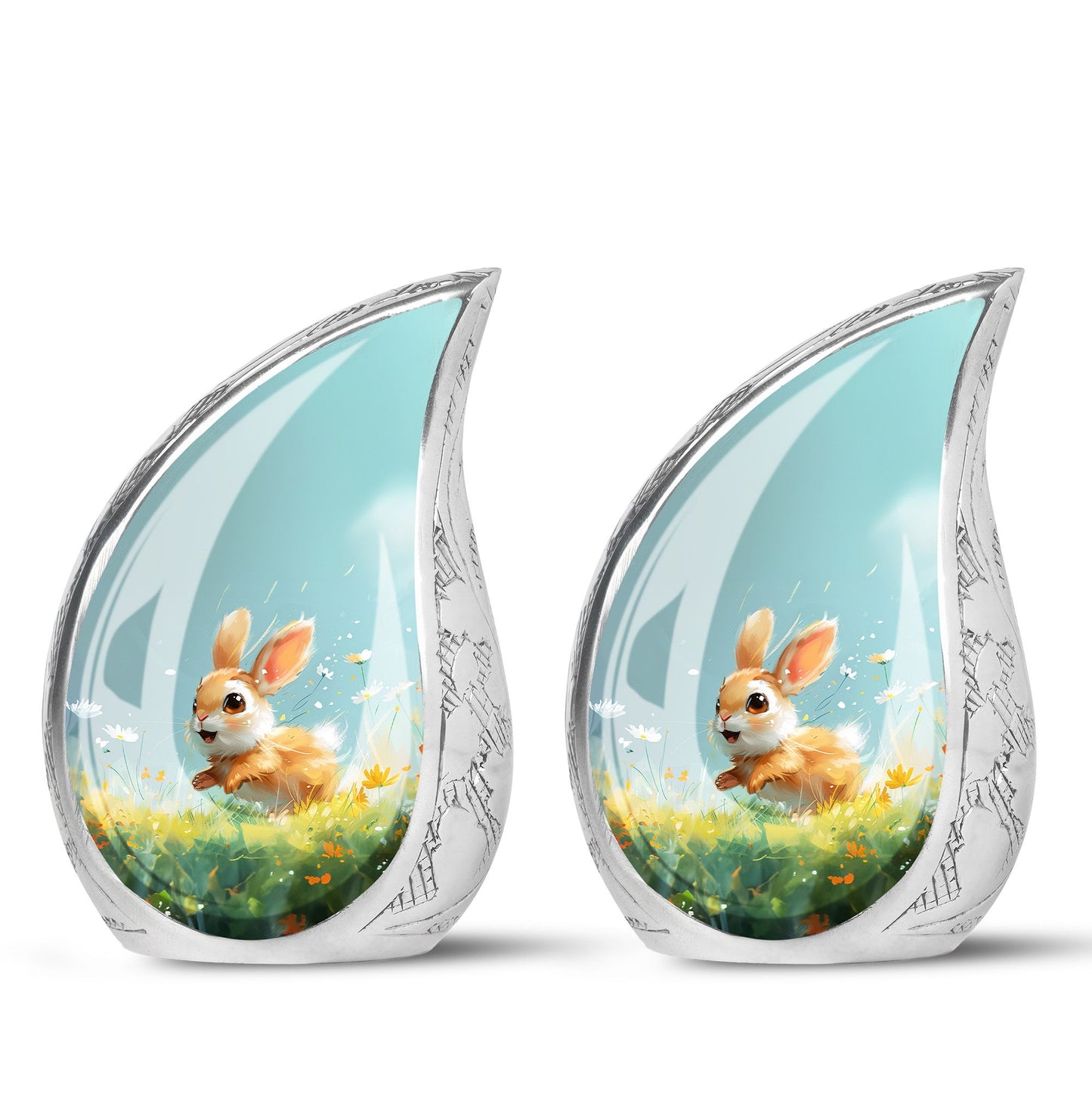 Personalized Pet Keepsake Urn for Pet Ashes - 10-inch, 200 cu in - Yatskia