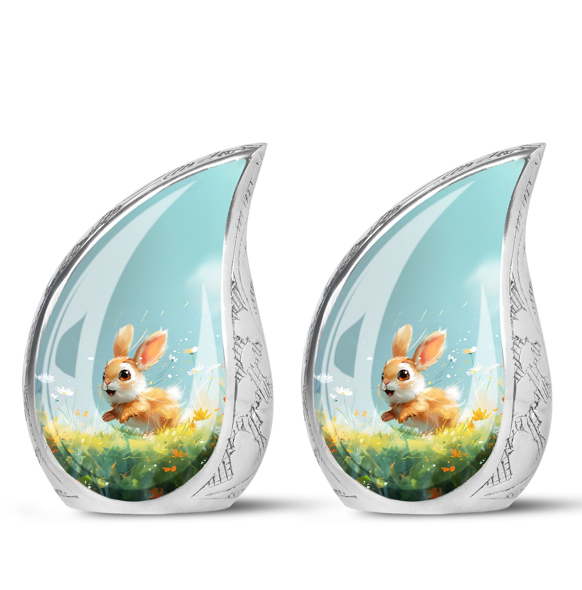 Baby Bunny Rabbit - Decorative Pet Memorial Keepsake For Beloved Animals