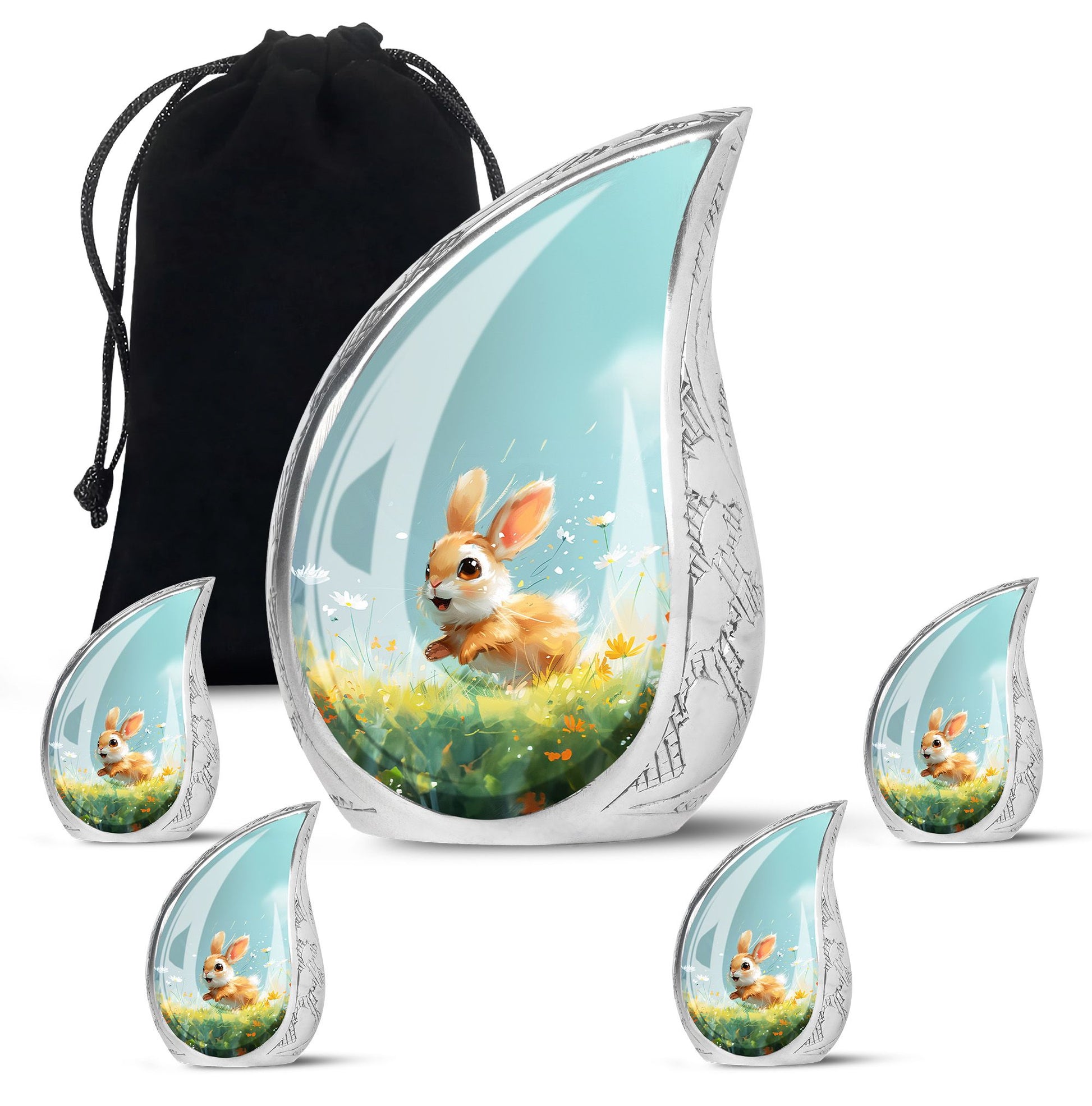 Baby Bunny Rabbit - Decorative Pet Memorial Keepsake For Beloved Animals