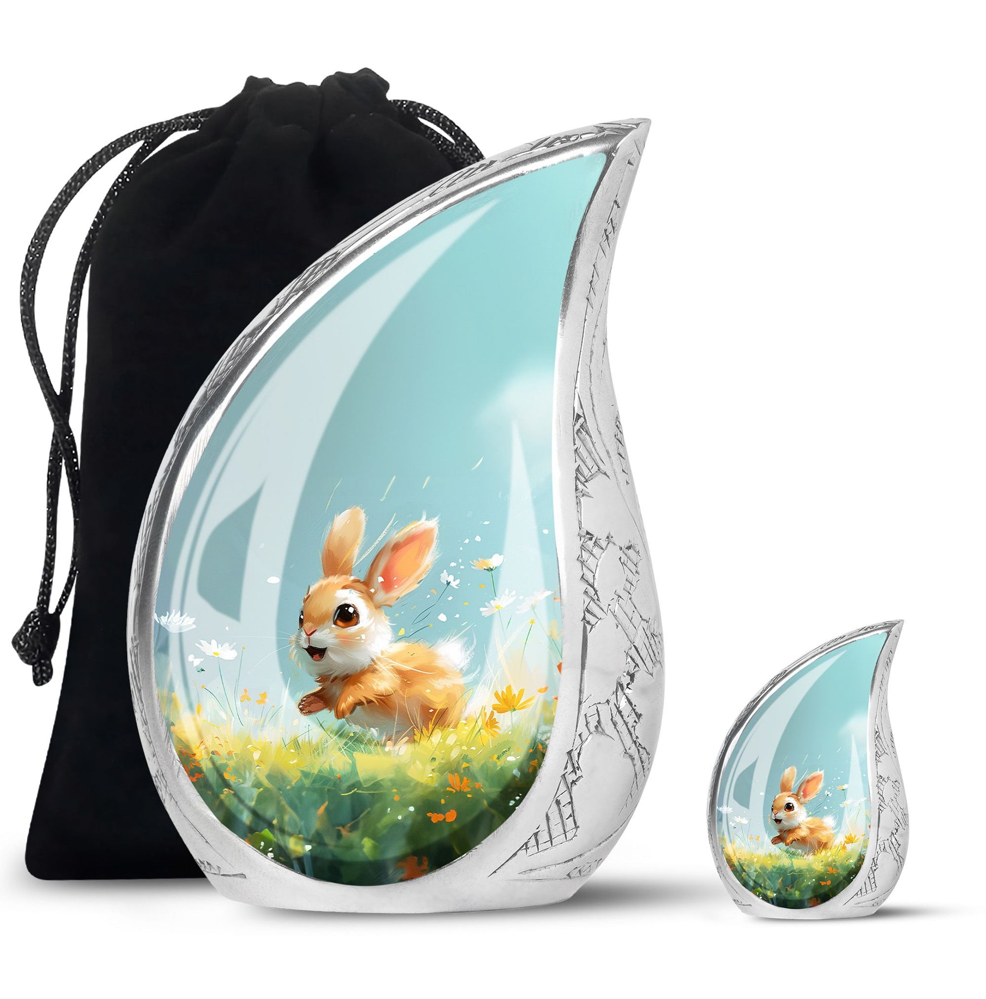 Baby Bunny Rabbit - Decorative Pet Memorial Keepsake For Beloved Animals