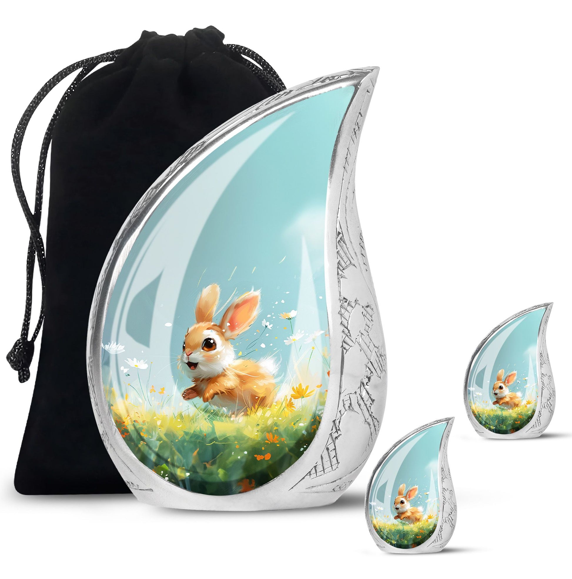 Baby Bunny Rabbit - Decorative Pet Memorial Keepsake For Beloved Animals