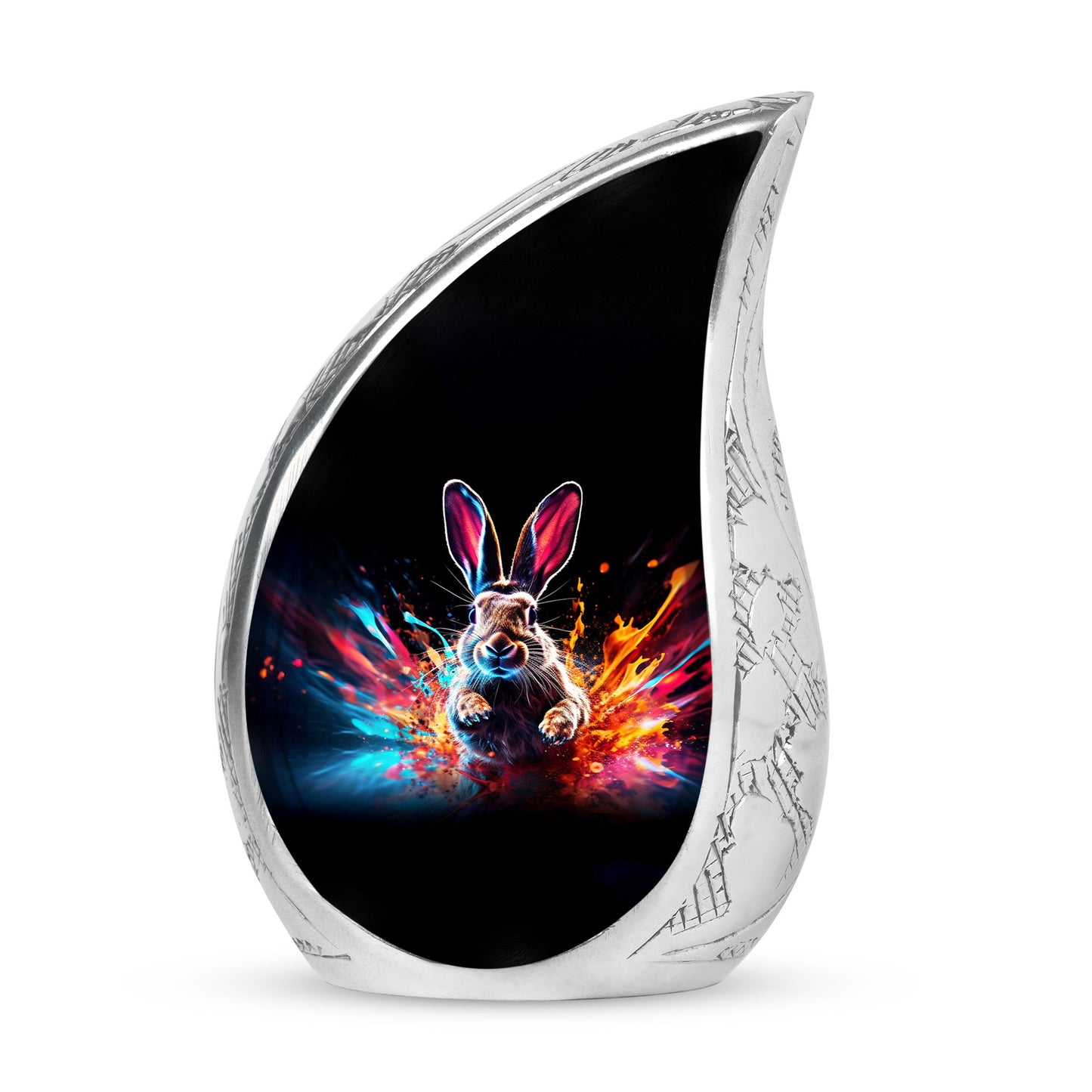 Personalized Rabbit Cremation Urn for Pet Ashes - 10-inch, 200 cu in - Yatskia
