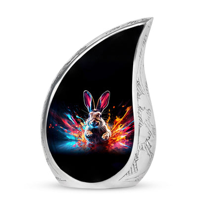 Personalized Rabbit Cremation Urn for Pet Ashes - 10-inch, 200 cu in - Yatskia