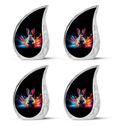Personalized Rabbit Cremation Urn for Pet Ashes - 10-inch, 200 cu in - Yatskia