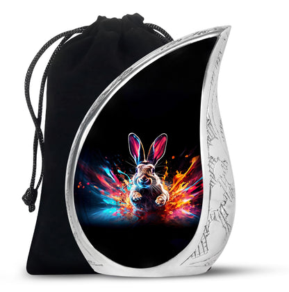 Personalized Rabbit Cremation Urn for Pet Ashes - 10-inch, 200 cu in - Yatskia