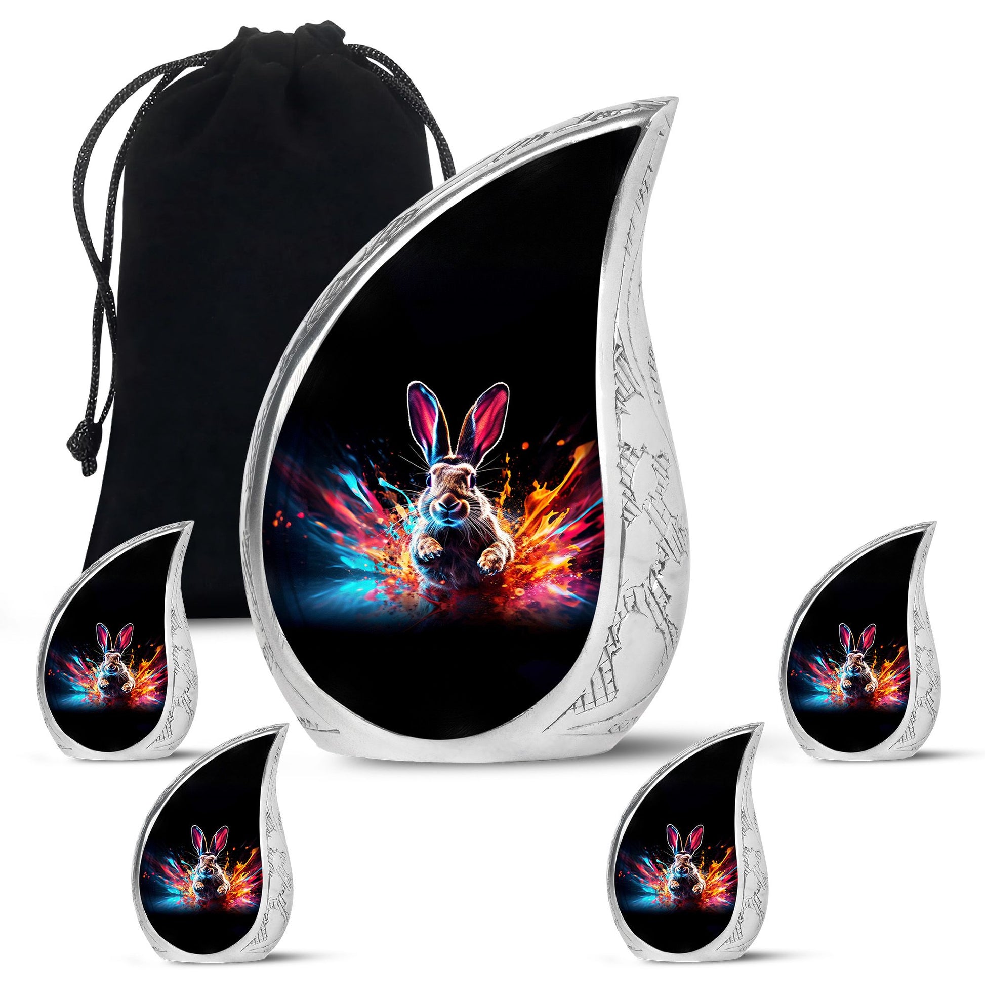 Rabbit Cremation Urn for Human Ashes - Bunny Memorial Urn for Adults