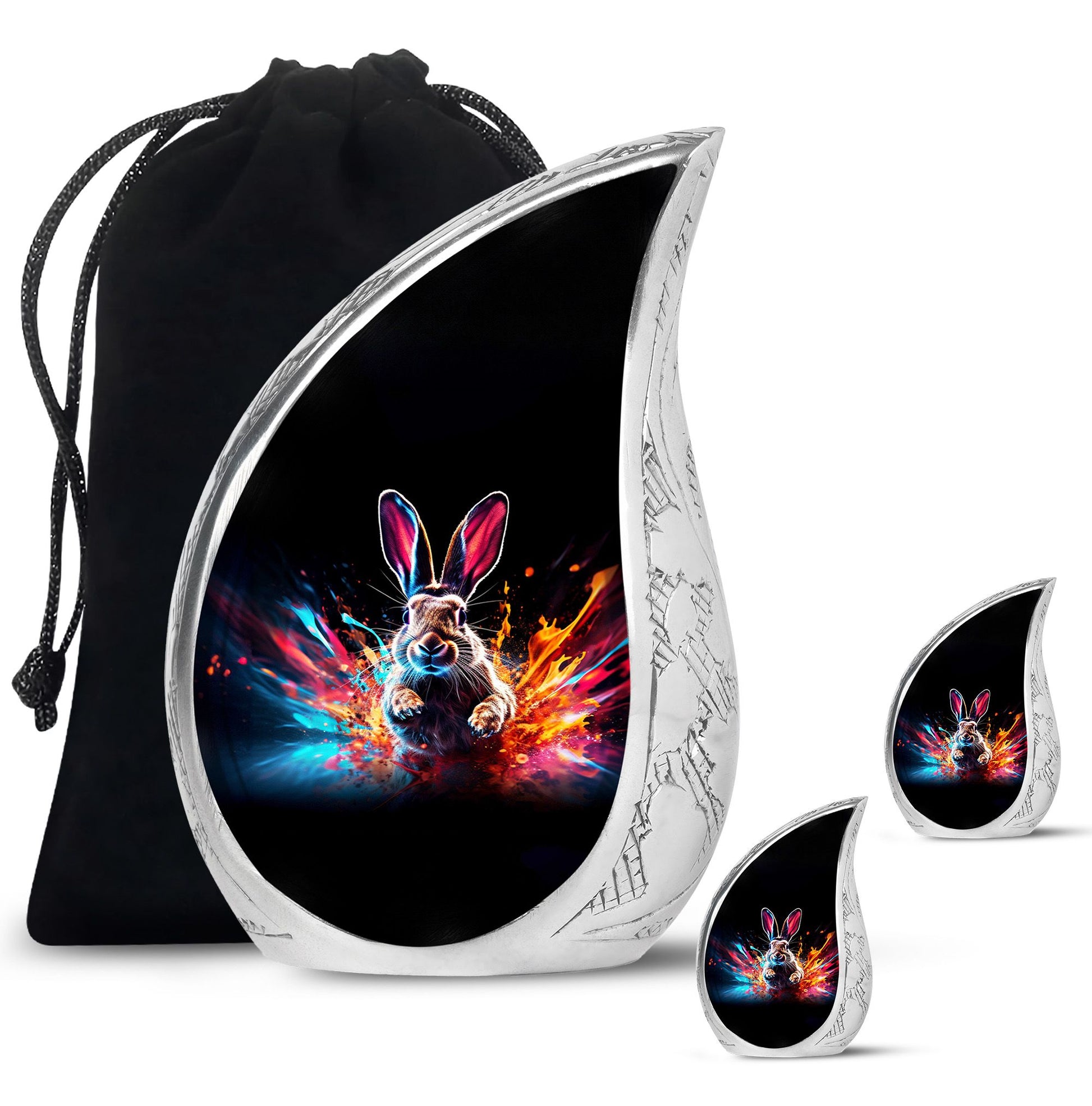 Rabbit Cremation Urn for Human Ashes - Bunny Memorial Urn for Adults