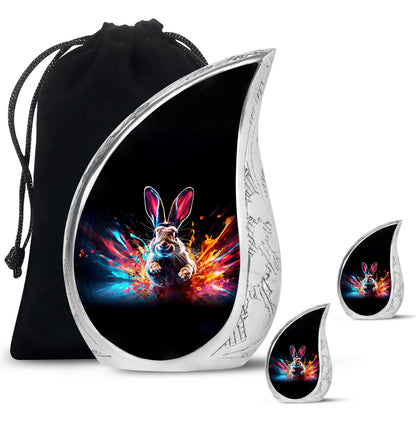Personalized Rabbit Cremation Urn for Pet Ashes - 10-inch, 200 cu in - Yatskia