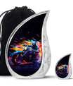 Racing Biker Urn for Human Ashes - Cremation Urns For Adults