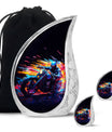 Racing Biker Urn for Human Ashes - Cremation Urns For Adults