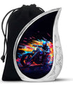 Neon-Colored Motorcycle - Urn For Human Ashes Adult Male