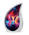 Colorful Bunny Burial Urn for Ashes – Artistic Rabbit Memorial Urn