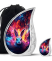 Colorful Bunny Burial Urn for Ashes – Artistic Rabbit Memorial Urn