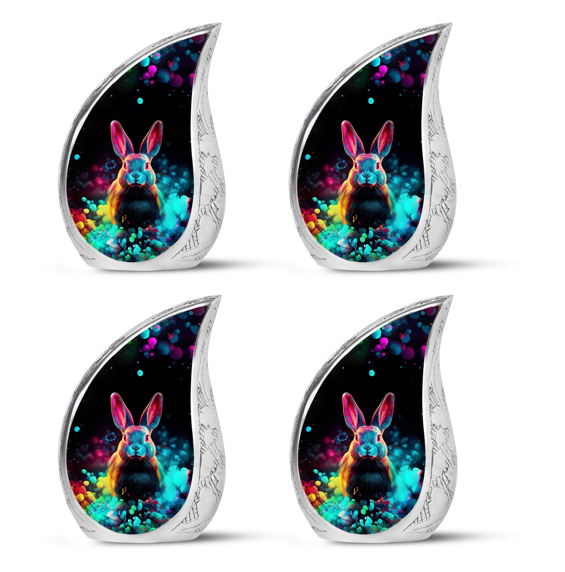 Colorful Rabbit Cremation Urn for Human Ashes - Urn for Mom and Dad