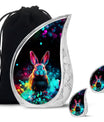 Colorful Rabbit Cremation Urn for Human Ashes - Urn for Mom and Dad