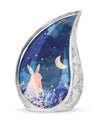 Starry Night Rabbit Cremation Urns For Human Ashes - Urns For Burial