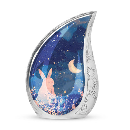 Personalized Rabbit Cremation Urn for Pet Ashes - 10-inch, 200 cu in - Yatskia