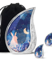 Starry Night Rabbit Cremation Urns For Human Ashes - Urns For Burial