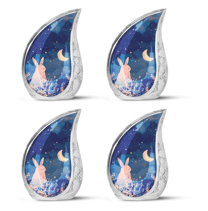 Personalized Rabbit Cremation Urn for Pet Ashes - 10-inch, 200 cu in - Yatskia