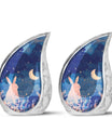 Moonlit Bunny Cremation Urns For Human Ashes - Rabbit Urn for Mom & Dad