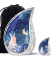 Moonlit Bunny Cremation Urns For Human Ashes - Rabbit Urn for Mom & Dad