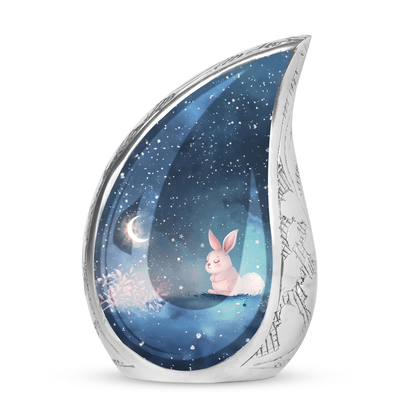 Personalized Rabbit Cremation Urn for Pet Ashes - 10-inch, 200 cu in - Yatskia