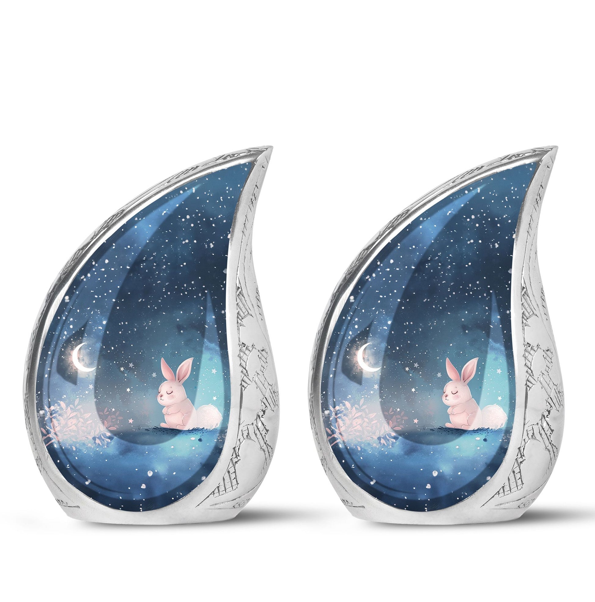 Night Bunny & Stars Urn - Urns For Human Ashes Women