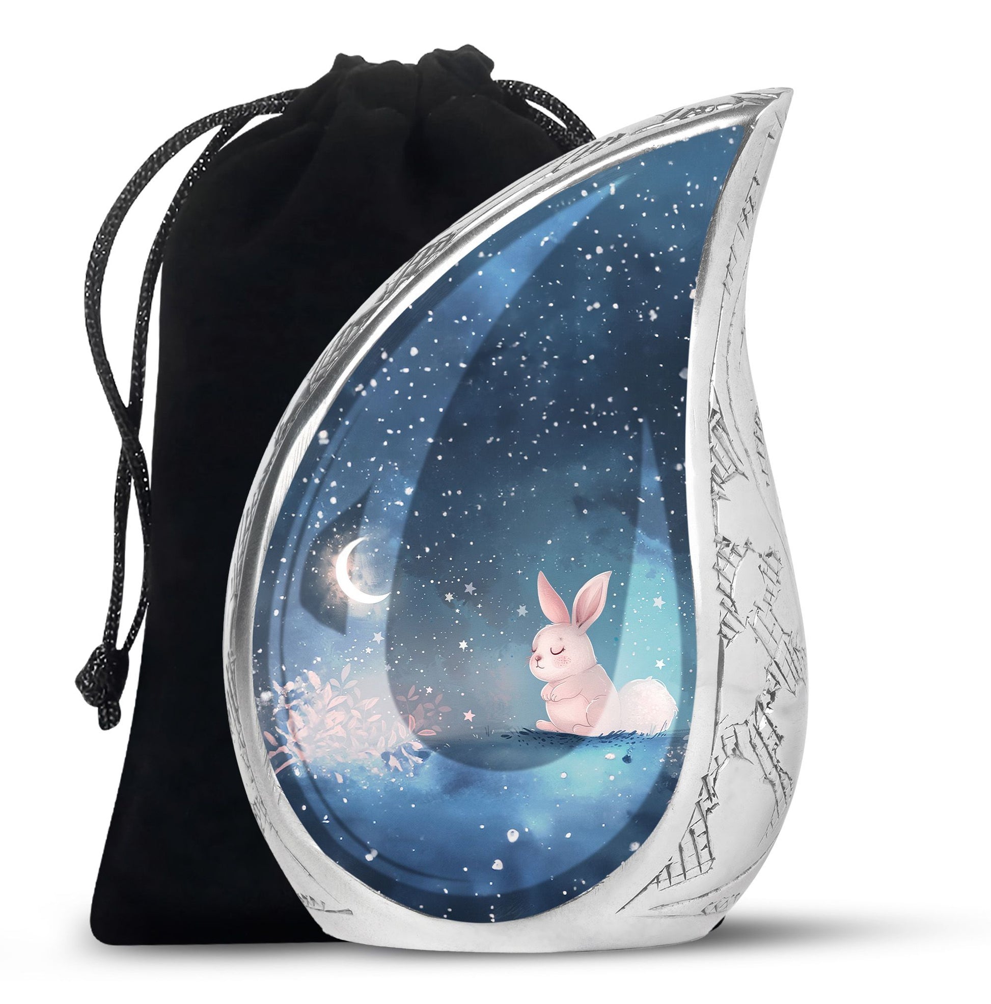 Night Bunny & Stars Urn - Urns For Human Ashes Women
