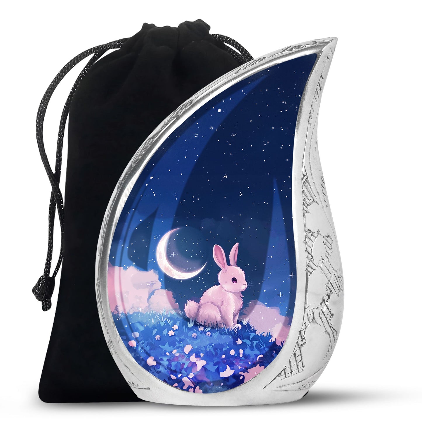 Personalized Galaxy Cremation Urn for Human Ashes - 10-inch, 200 cu in - Yatskia