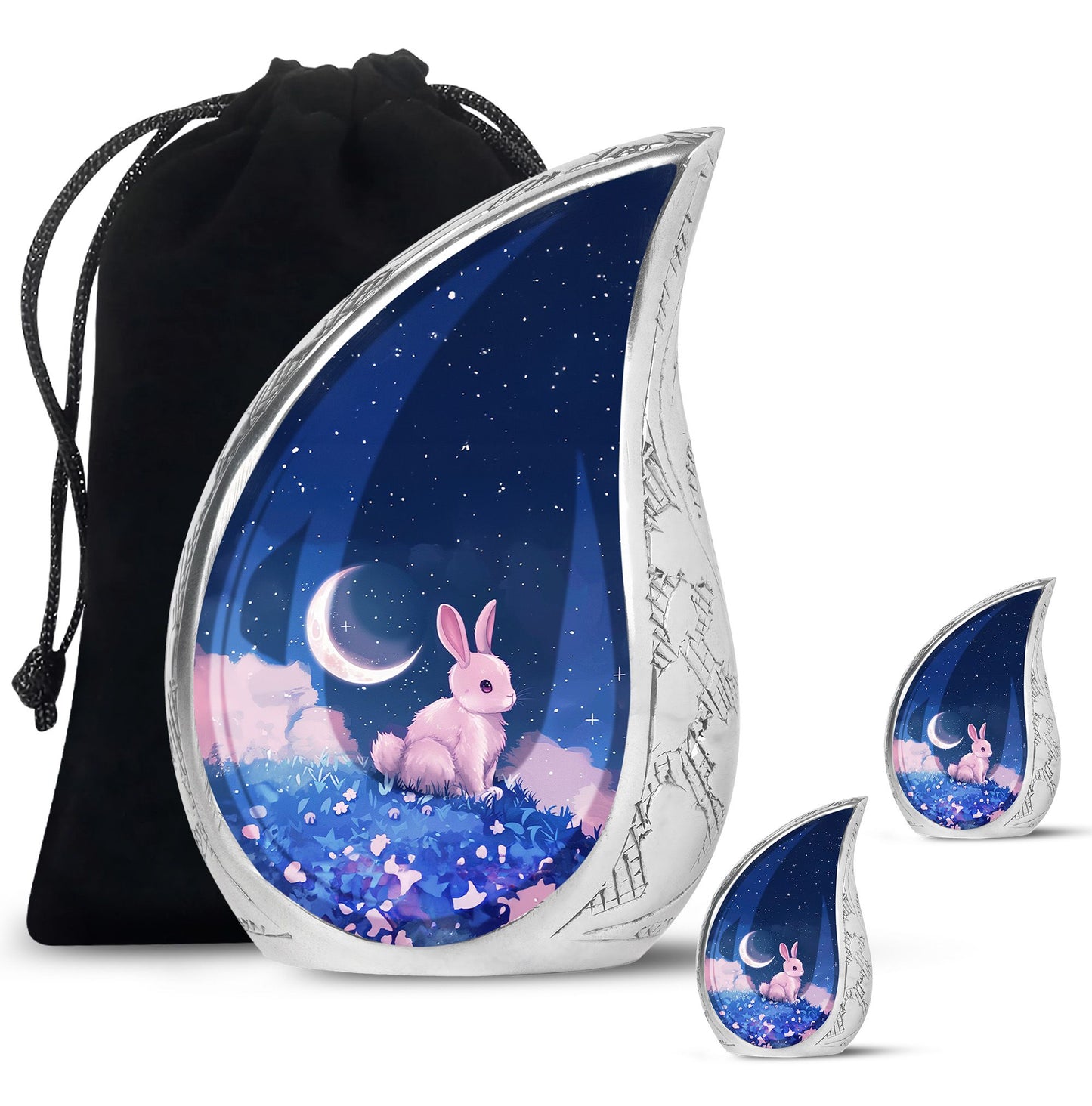 Personalized Galaxy Cremation Urn for Human Ashes - 10-inch, 200 cu in - Yatskia