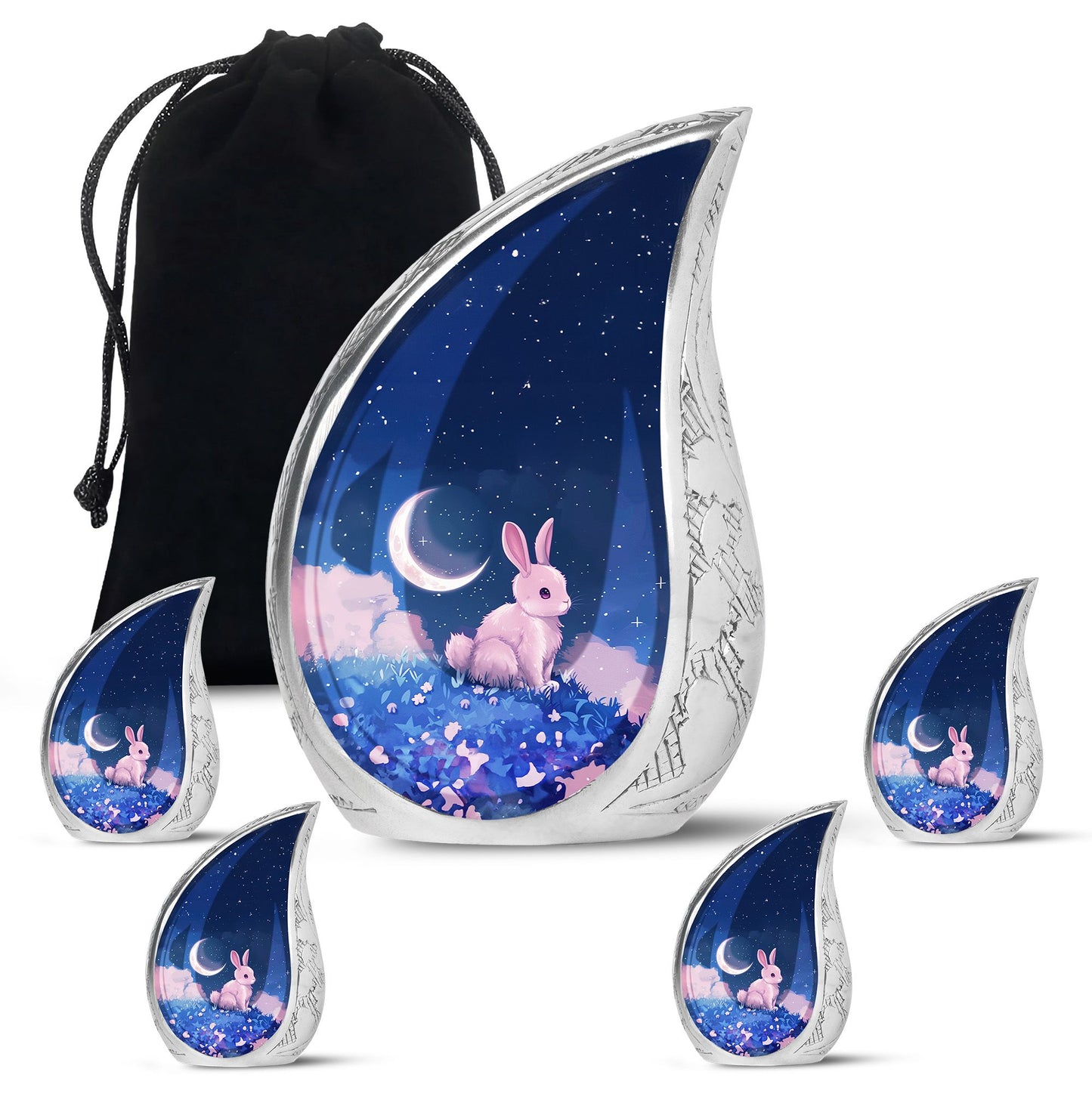 Personalized Galaxy Cremation Urn for Human Ashes - 10-inch, 200 cu in - Yatskia
