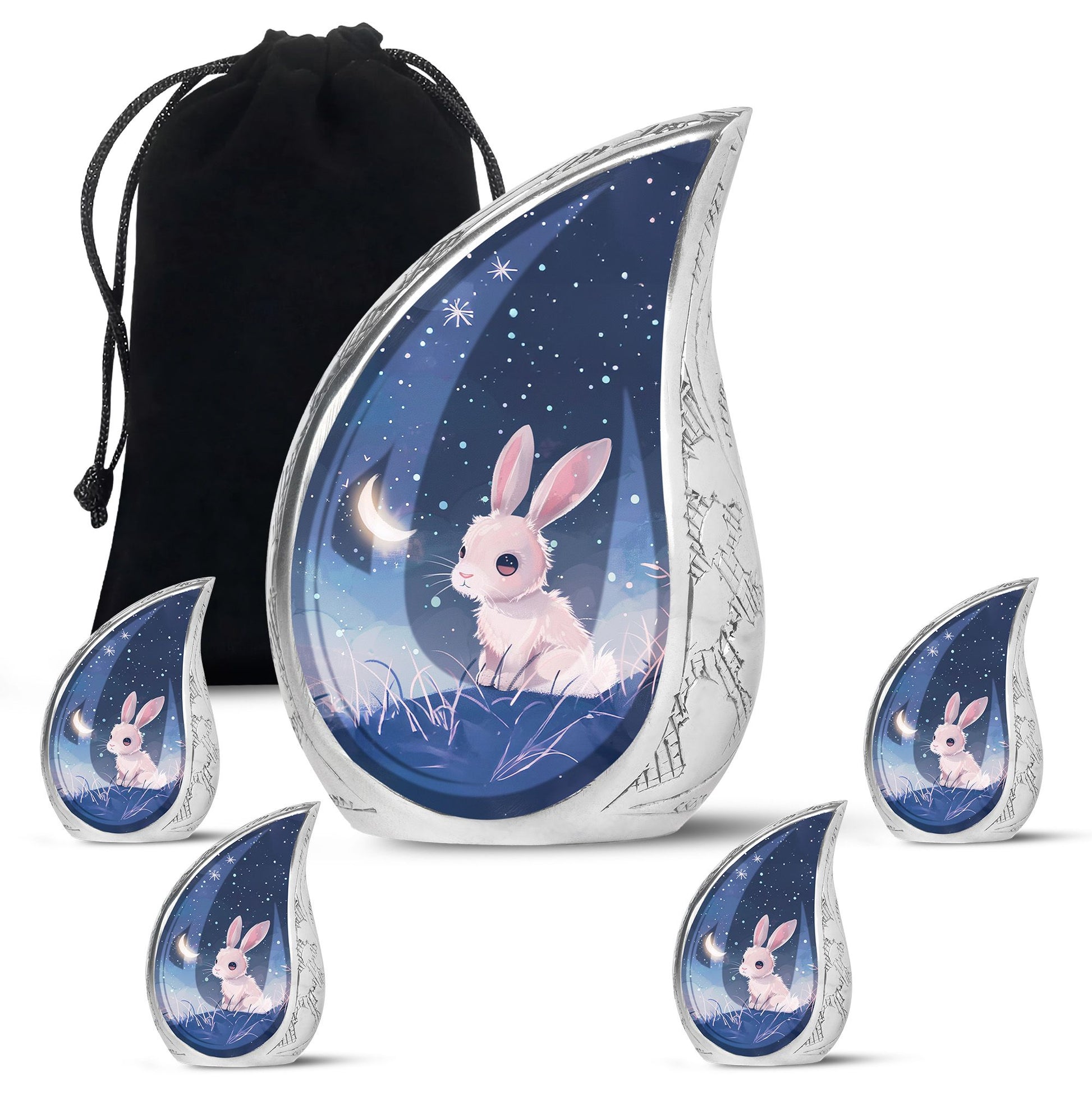 Night Bunny Cremation Urn - Pet Urns For Bunny Ashes