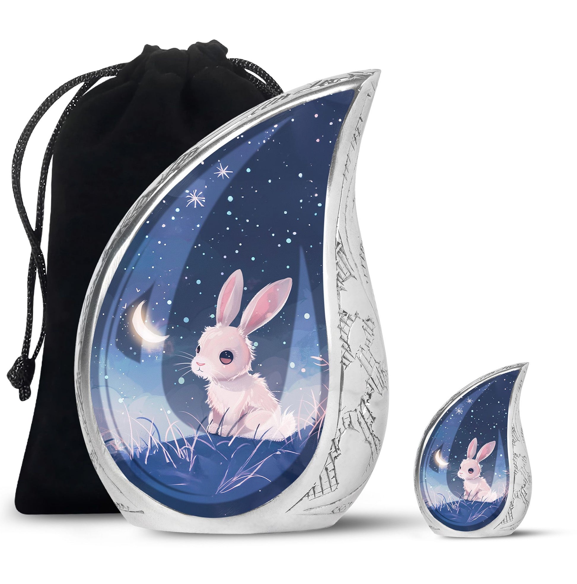 Night Bunny Cremation Urn - Pet Urns For Bunny Ashes