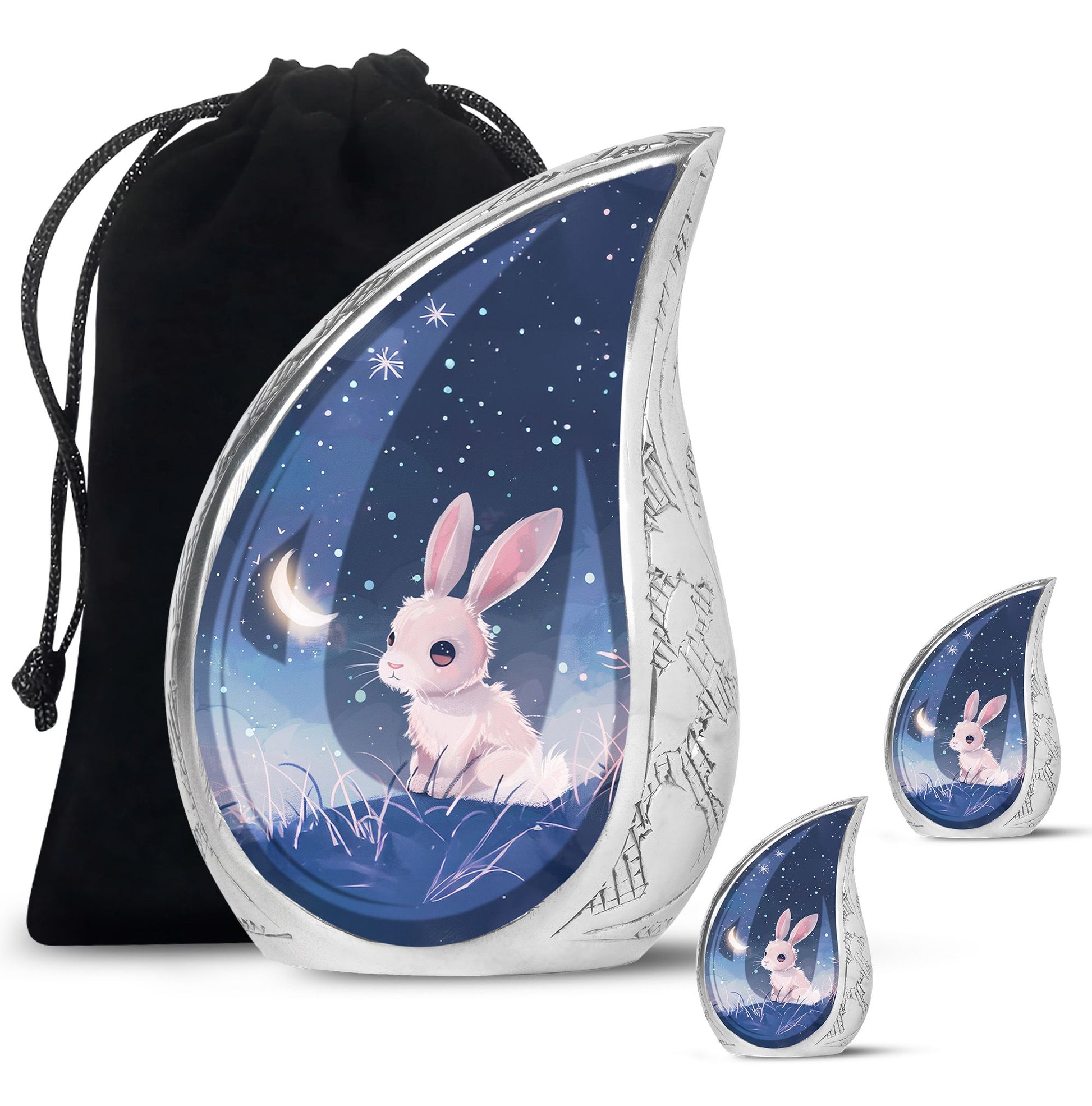 Night Bunny Cremation Urn - Pet Urns For Bunny Ashes