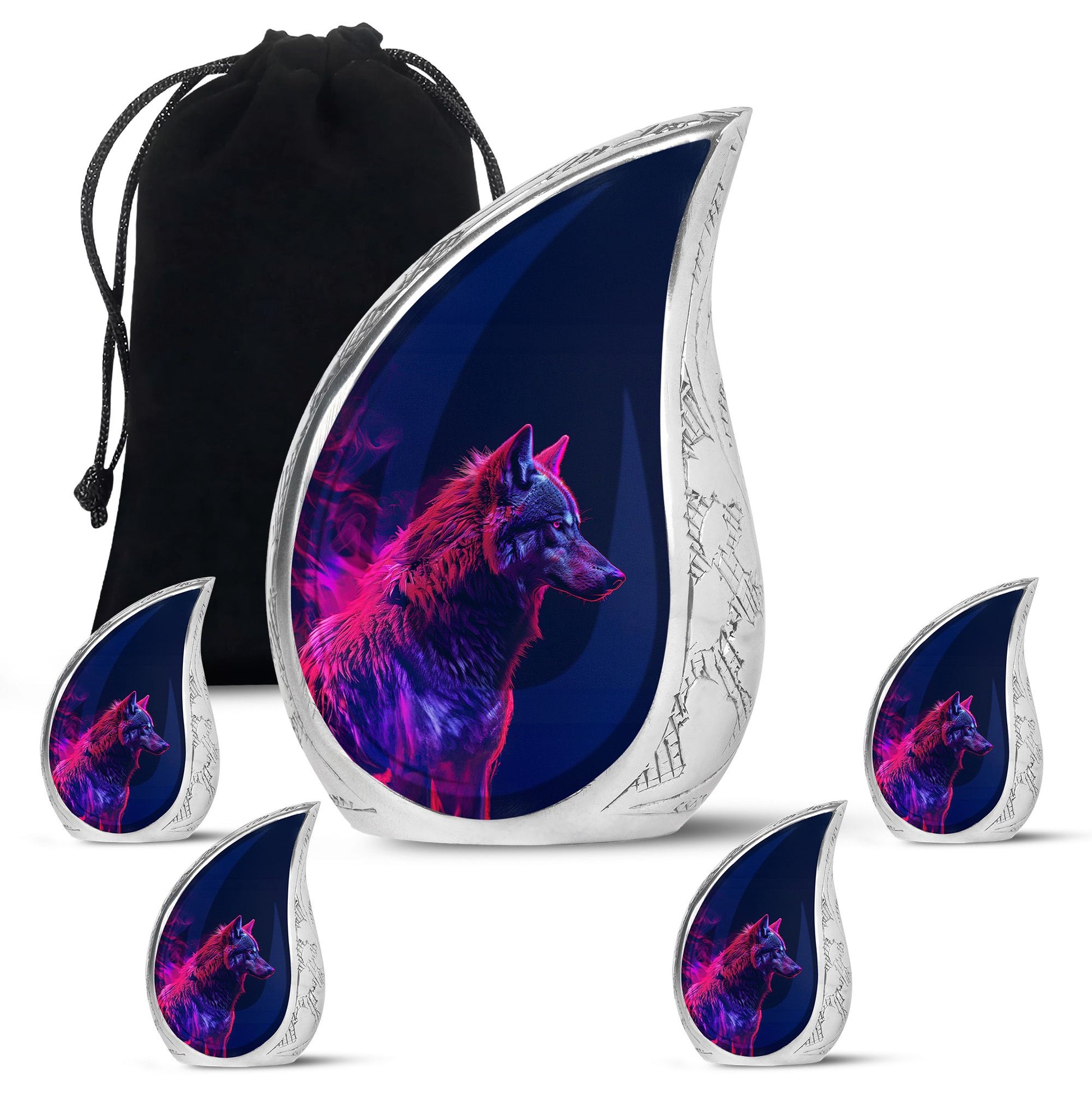 Wolf Cremation Urn - Wolf Urn For Human Ashes
