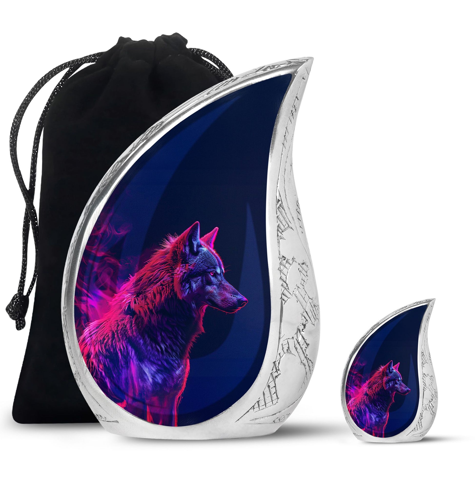 Wolf Cremation Urn - Wolf Urn For Human Ashes