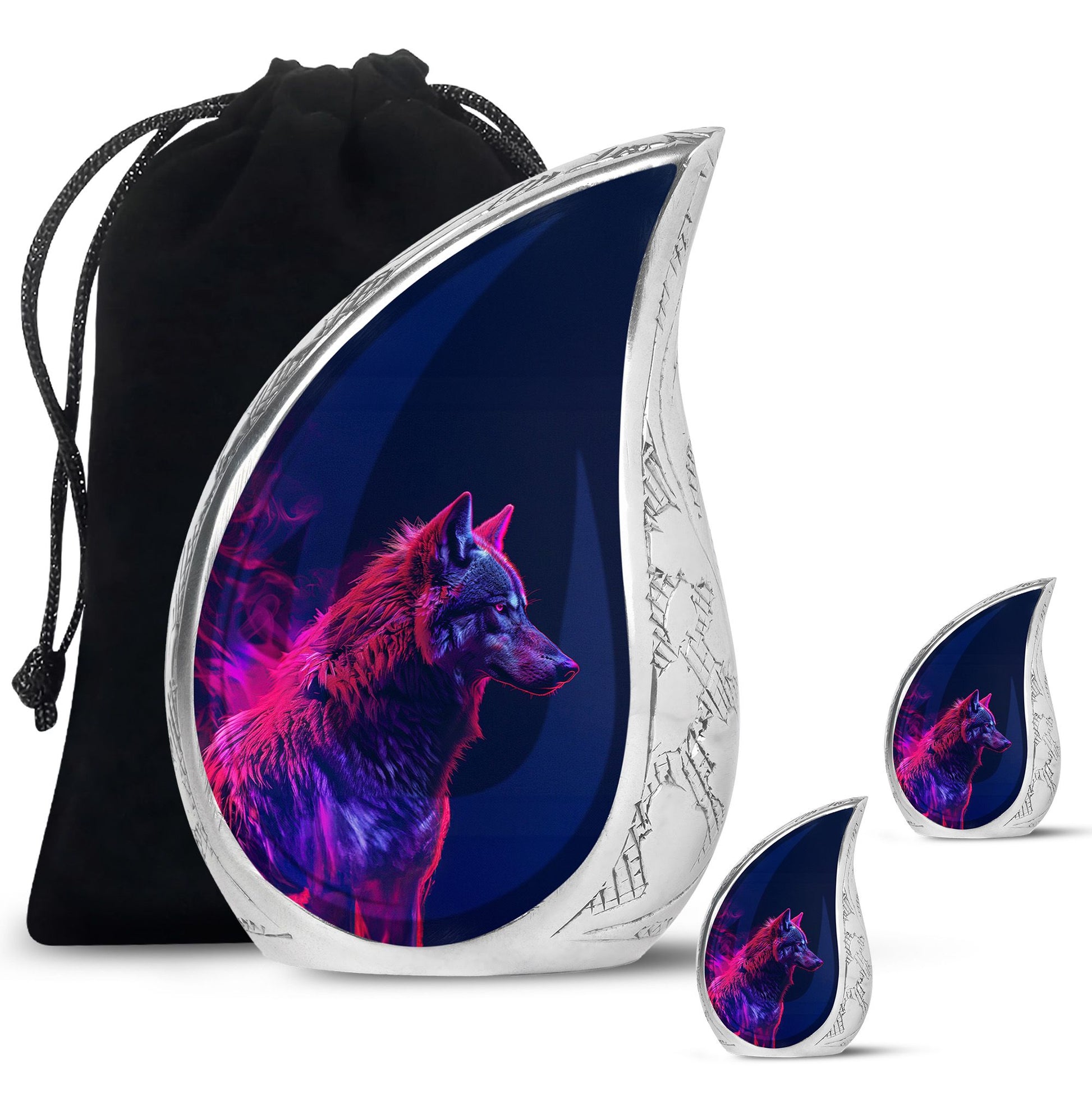 Wolf Cremation Urn - Wolf Urn For Human Ashes